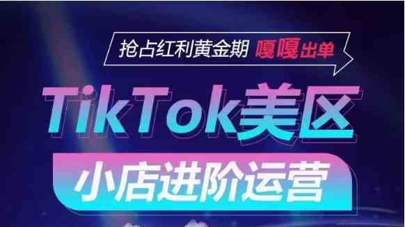 TikTok Shop美区小店进阶运营，快速掌握各流量渠道玩法，抢占红利黄金期，嘎嘎出单-讯领网创