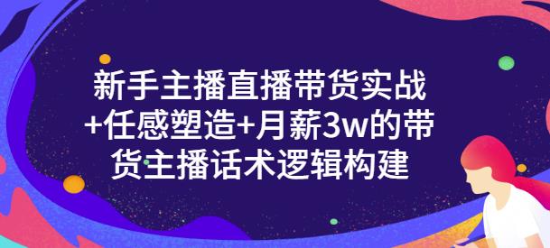 新手主播直播带货实战+信任感塑造+月薪3w的带货主播话术逻辑构建-讯领网创