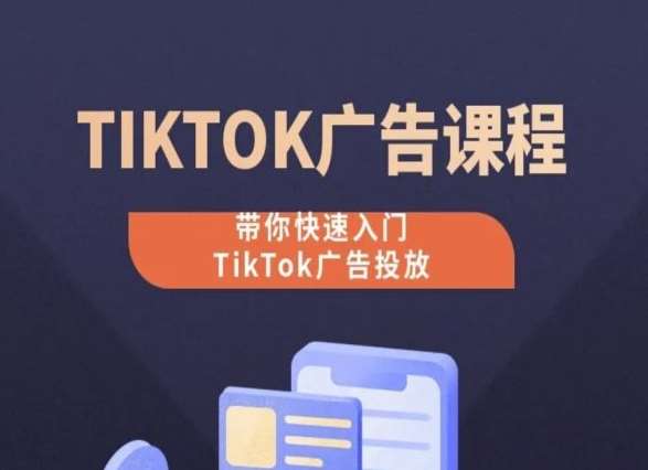 TikTok广告投放课程，从0-1实操课，带你快速入门TikTok广告投放-讯领网创