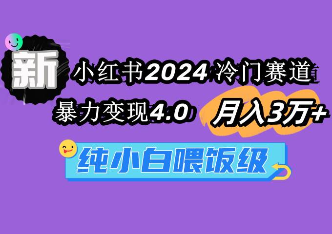 （9133期）小红书2024冷门赛道 月入3万+ 暴力变现4.0 纯小白喂饭级-讯领网创