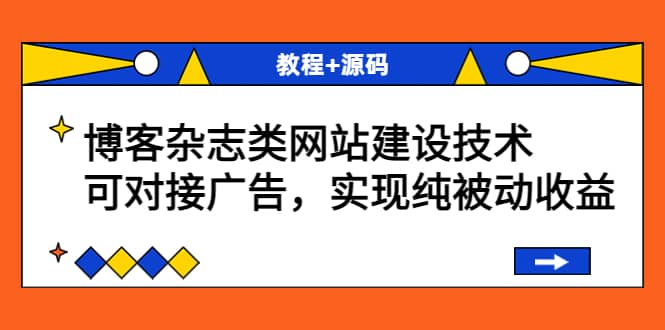 博客杂志类网站建设技术，可对接广告，实现纯被动收益（教程+源码）-讯领网创