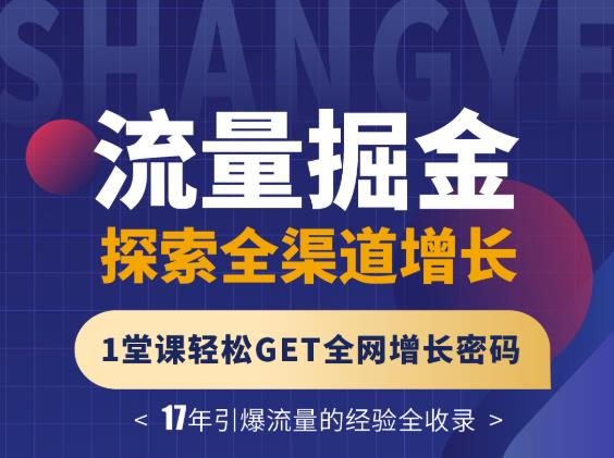 张琦流量掘金探索全渠道增长，1堂课轻松GET全网增长密码-讯领网创