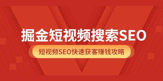 掘金短视频搜索SEO，短视频SEO快速获客赚钱攻略（价值980）-讯领网创