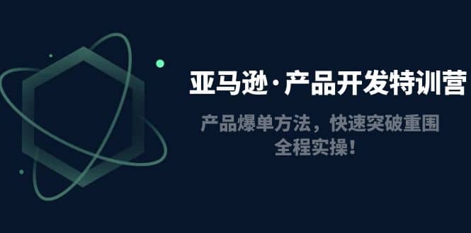 亚马逊·产品开发特训营：产品爆单方法，快速突破重围，全程实操-讯领网创