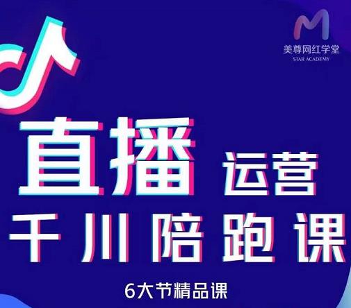 美尊-抖音直播运营千川系统课：直播​运营规划、起号、主播培养、千川投放等-讯领网创