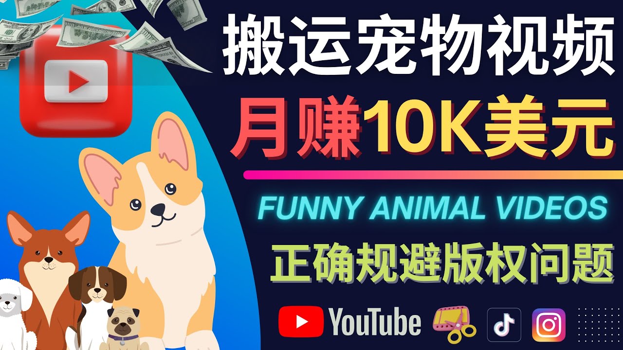 搬运TIKTOK视频到YouTube，并进行二次创作，月赚1万美元以上-讯领网创