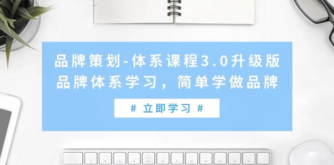 （9284期）品牌策划-体系课程3.0升级版，品牌体系学习，简单学做品牌（高清无水印）-讯领网创