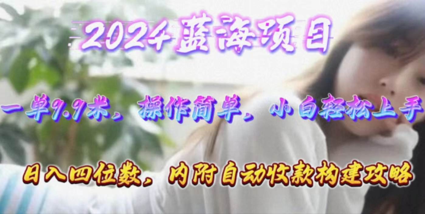 （10204期）年轻群体的蓝海市场，1单9.9元，操作简单，小白轻松上手，日入四位数-讯领网创