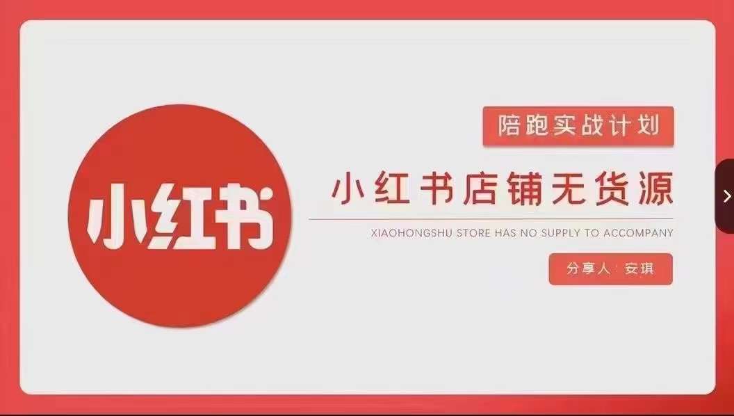 安琪-小红书店铺无货源实战，开店到售后全流程操作-讯领网创