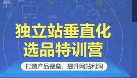 独立站垂直化选品特训营，打造产品壁垒，提升网站利润-讯领网创