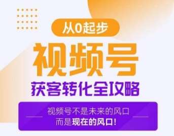 视频号获客转化全攻略，手把手教你打造爆款视频号！-讯领网创