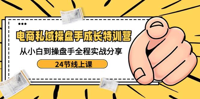 （8723期）电商私域-操盘手成长特训营：从小白到操盘手全程实战分享-24节线上课-讯领网创