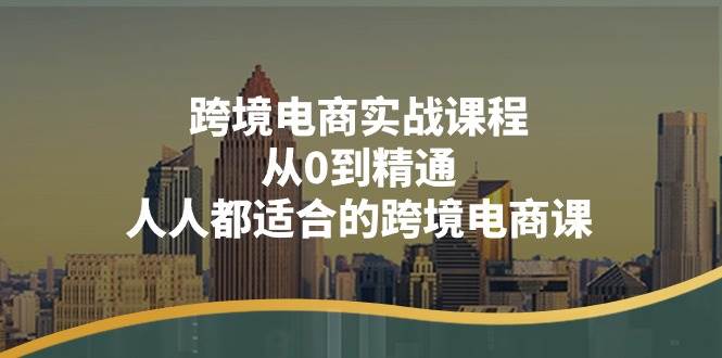 （11183期）跨境电商实战课程：从0到精通，人人都适合的跨境电商课（14节课）-讯领网创