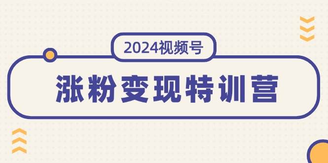 图片[1]-（11779期）2024视频号-涨粉变现特训营：一站式打造稳定视频号涨粉变现模式（10节）-讯领网创