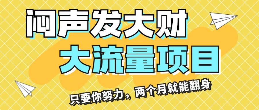 （11688期）闷声发大财，大流量项目，月收益过3万，只要你努力，两个月就能翻身-讯领网创