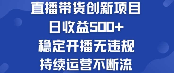 淘宝无人直播带货创新项目：日收益500+  稳定开播无违规  持续运营不断流【揭秘】-讯领网创