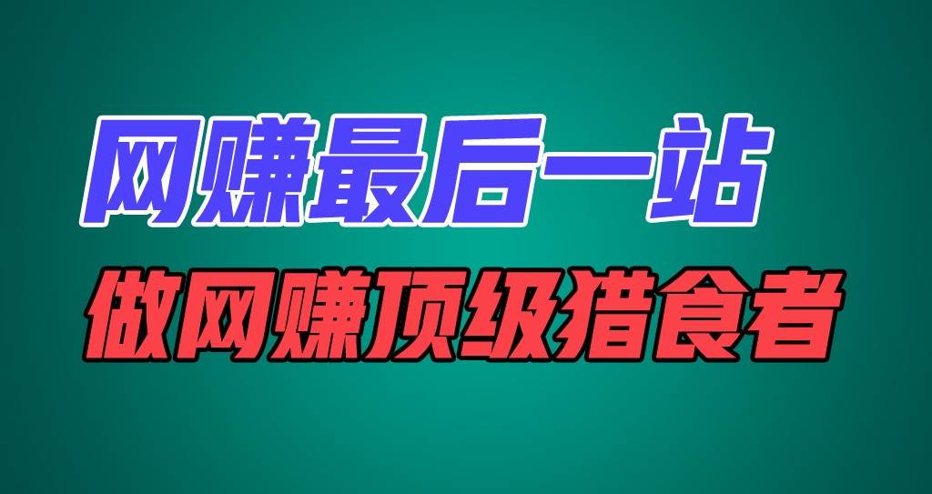 网赚最后一站，卖项目，做网赚顶级猎食者-讯领网创