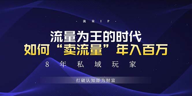 （13433期）未来如何通过“卖流量”年入百万，跨越一切周期绝对蓝海项目-讯领网创