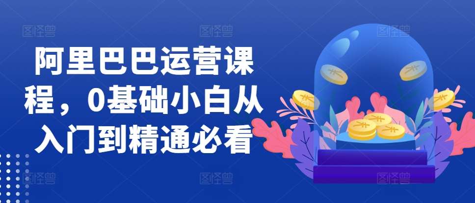 阿里巴巴运营课程，0基础小白从入门到精通必看-讯领网创