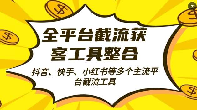 全平台截流获客工县整合全自动引流，日引2000+精准客户【揭秘】-讯领网创