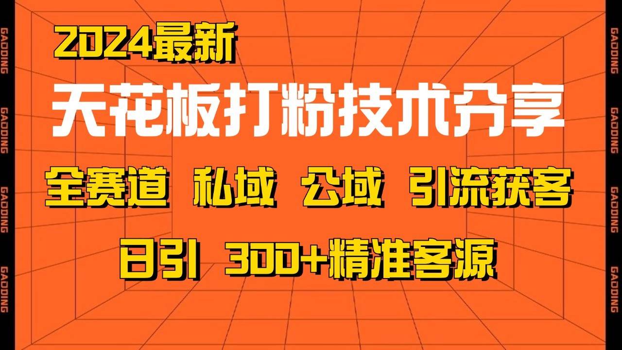 天花板打粉技术分享，野路子玩法 曝光玩法免费矩阵自热技术日引2000+精准客户-讯领网创