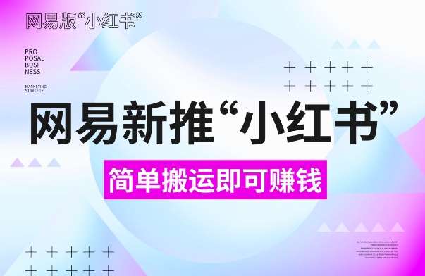 网易官方新推“小红书”，搬运即有收益，新手小白千万别错过(附详细教程)【揭秘】-讯领网创