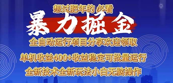 （13675期）2025暴力掘金项目，想过肥年必看！-讯领网创